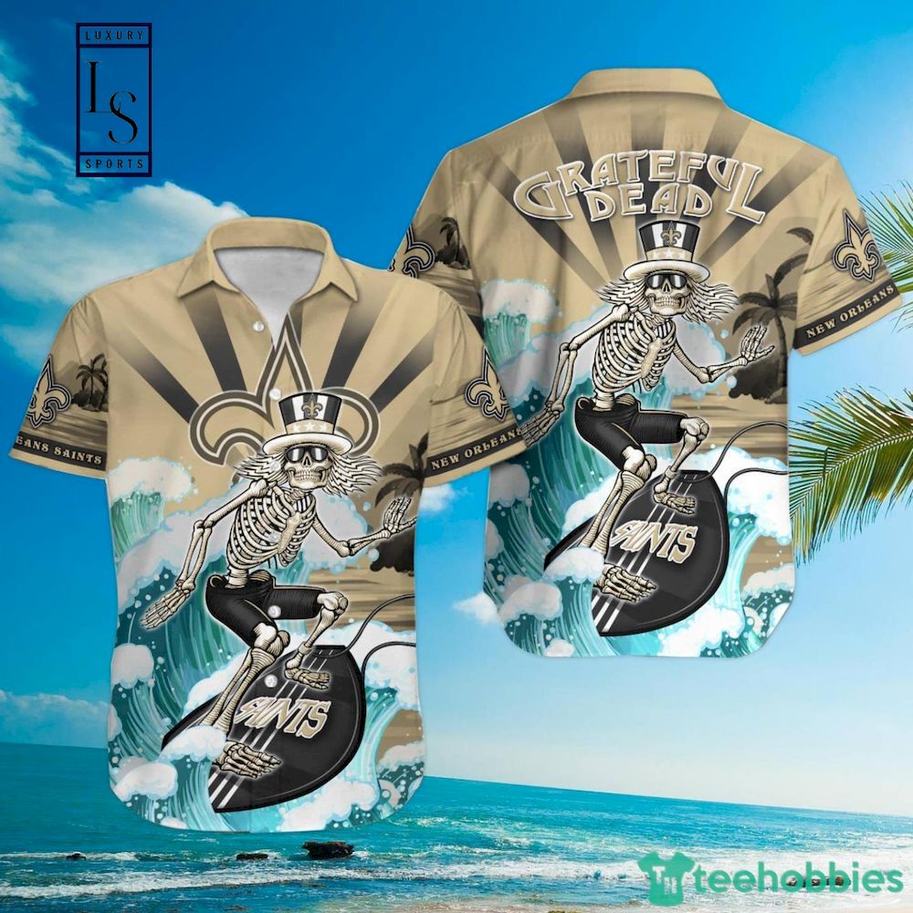 NFL New Orleans Saints Grateful Dead Hawaiian Shirt