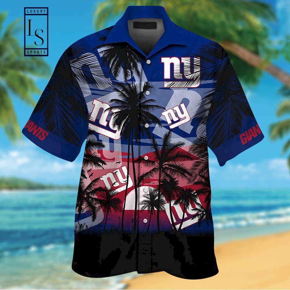 NFL New York Giants Tropical Hawaiian Shirt