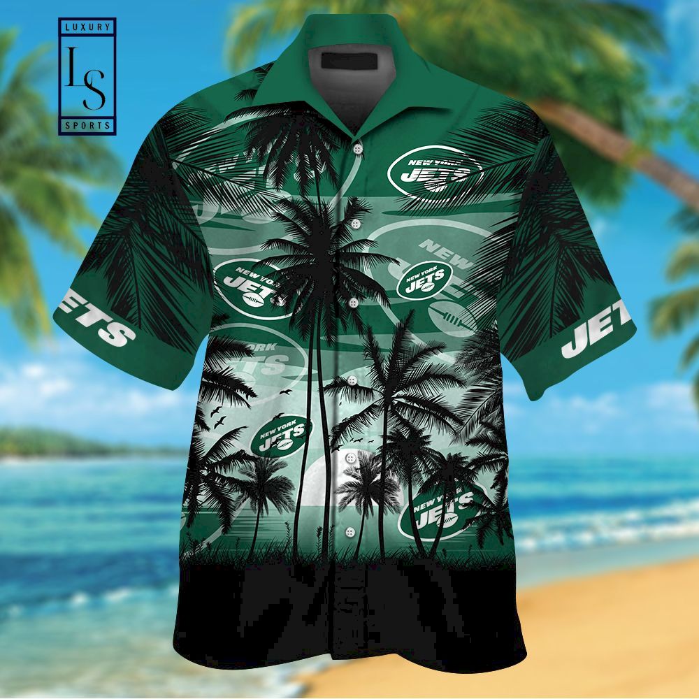 NFL New York Jets Tropical Hawaiian Shirt