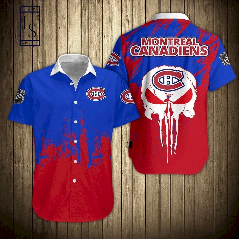 NHL Montreal Canadiens The Punisher Hawaiian Shirt