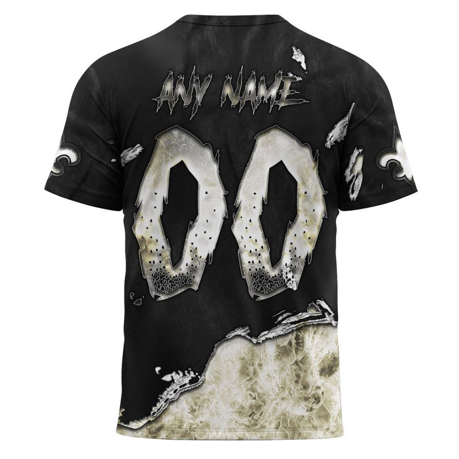New Orleans Saints T-shirt 3D devil eyes gift for fans