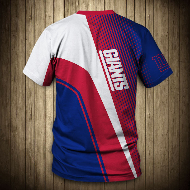 New York Giants T-shirt 3D Short Sleeve O Neck gift for fan NFL