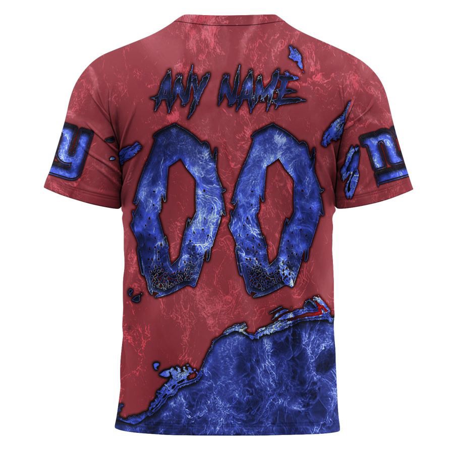 New York Giants T-shirt 3D devil eyes gift for fans