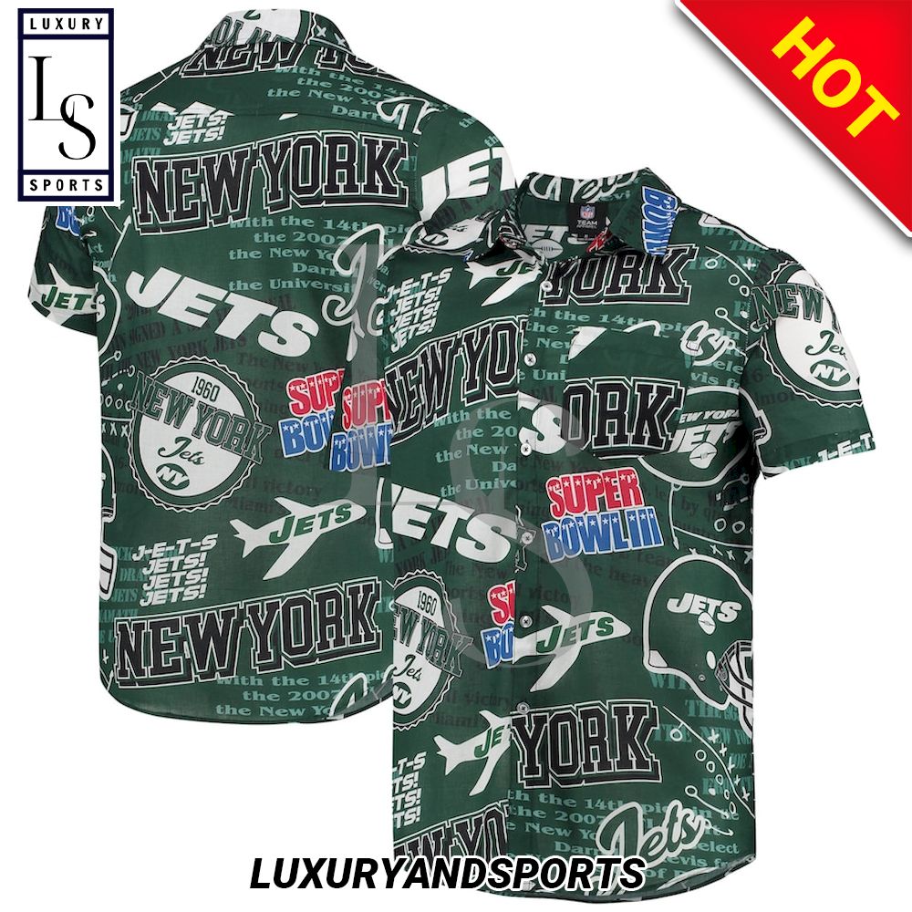 New York Jets Super Bowl Hawaiian Shirt
