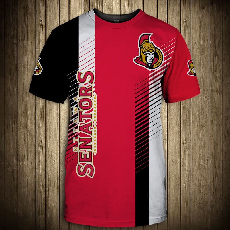 Ottawa Senators T-Shirt 3D cool design short Sleeve