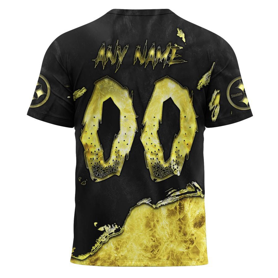 Pittsburgh Steelers T-shirt 3D devil eyes gift for fans
