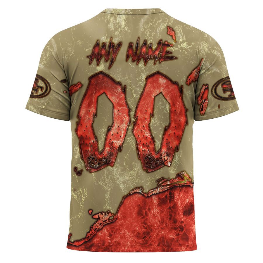 San Francisco 49ers T-shirt 3D devil eyes gift for fans