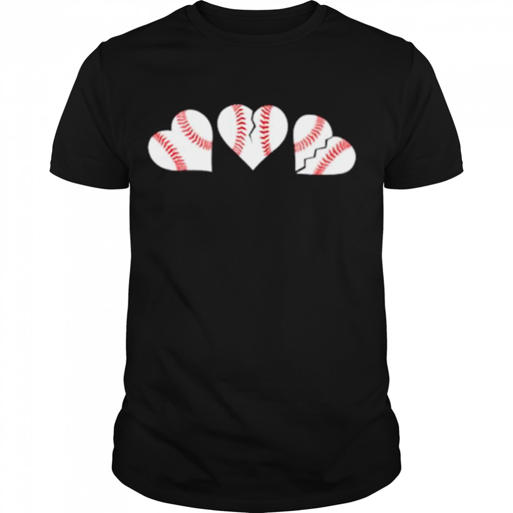 Seattle Mariners the three baseball hearts shirt