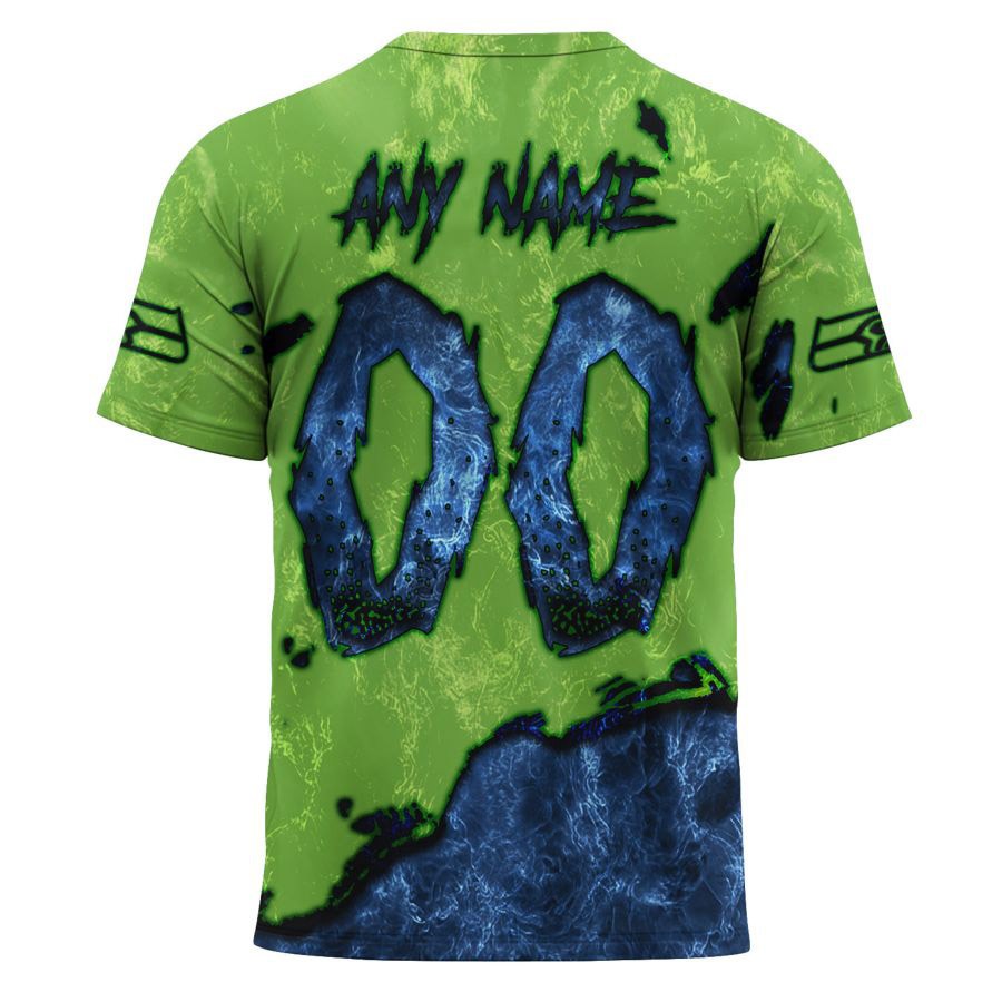 Seattle Seahawks T-shirt 3D devil eyes gift for fans
