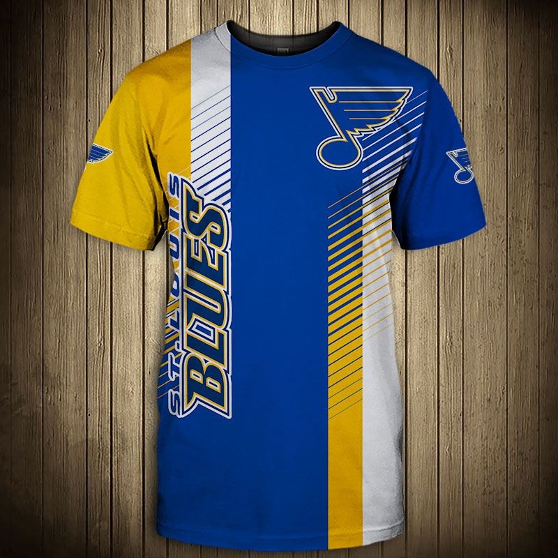 St. Louis Blues T-Shirt 3D cool design short Sleeve