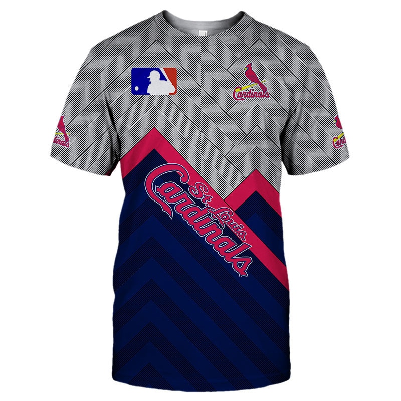 St. Louis Cardinals T-shirt 3D Short Sleeve O Neck gift for fan