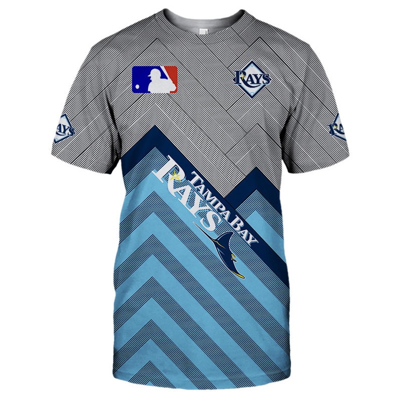 Tampa Bay Rays T-shirt 3D Short Sleeve O Neck gift for fan