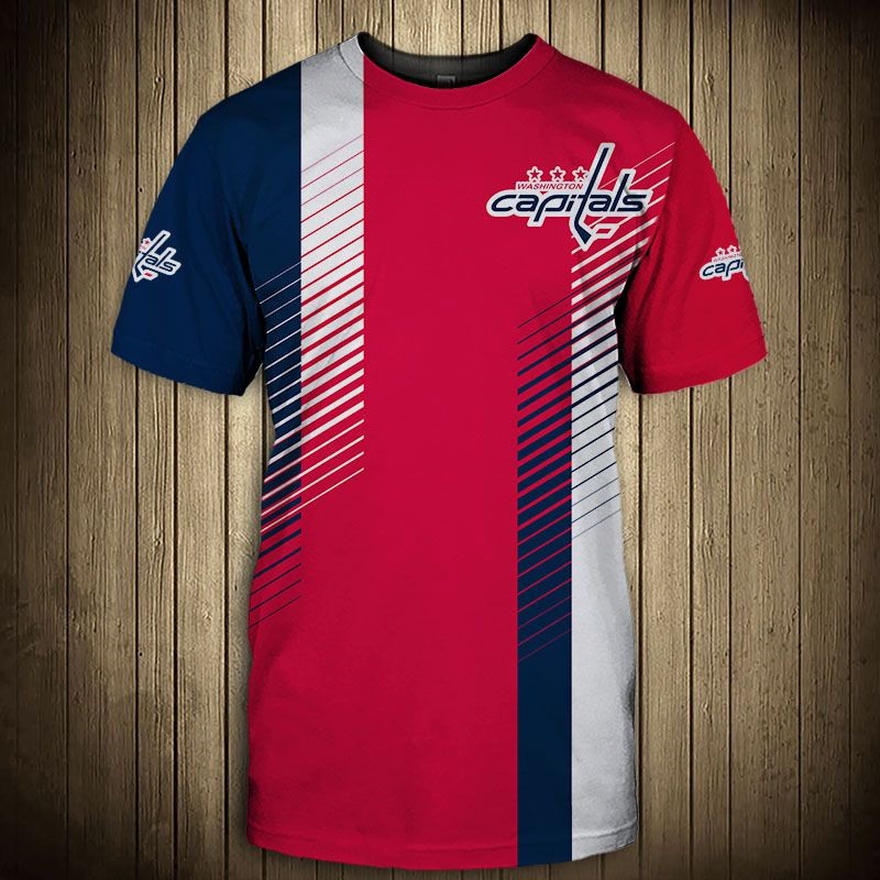 Washington Capitals T-Shirt 3D cool design short Sleeve