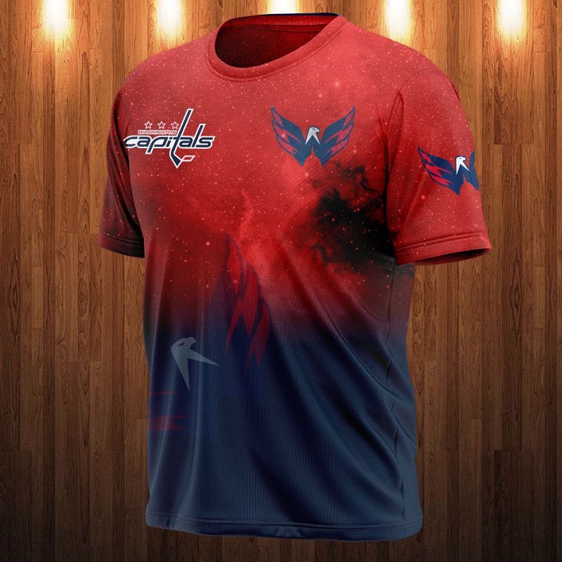 Washington Capitals T-shirt 3D Galaxy graphic gift for fan