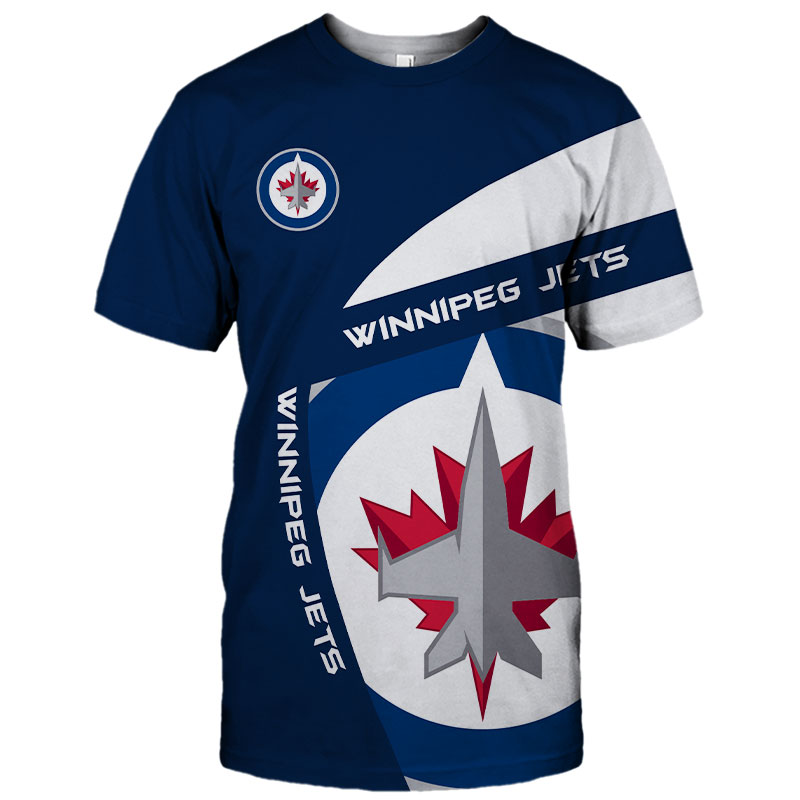 Winnipeg Jets T-shirt 3D cute short Sleeve gift for fans