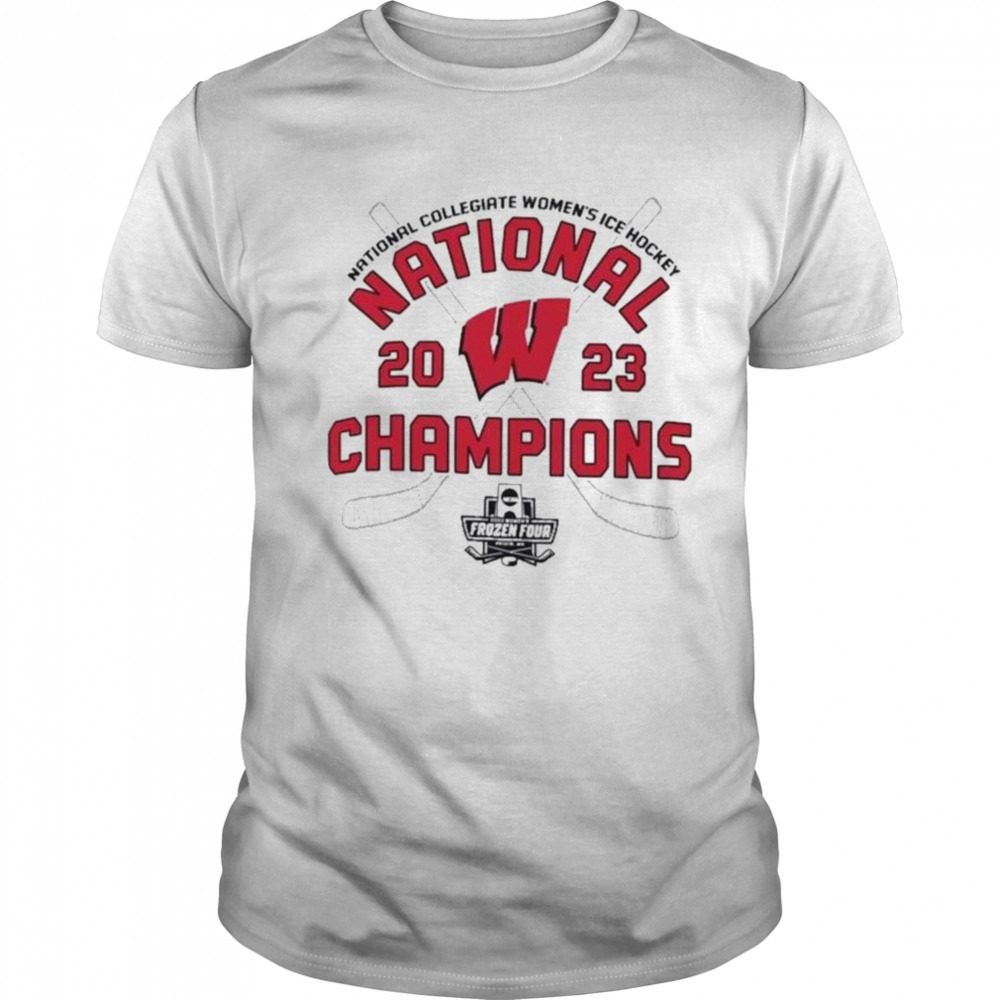 Wisconsin Badgers Champion 2023 NCAA Women’s Ice Hockey National Champions Locker Room T-Shirt