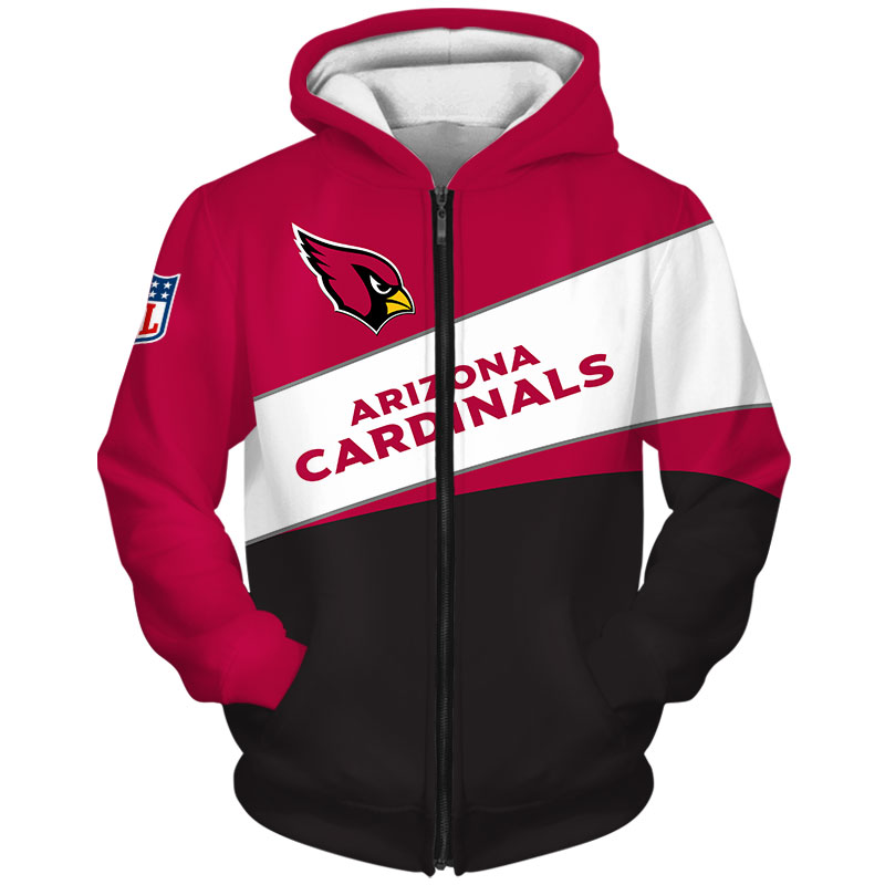 Arizona Cardinals Hoodie 3D Long Sleeve Pullover new season