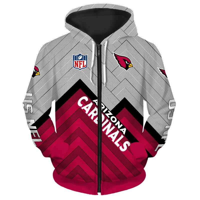 Arizona Cardinals Hoodie 3D cheap Long Sweatshirt Pullover size S-5XL