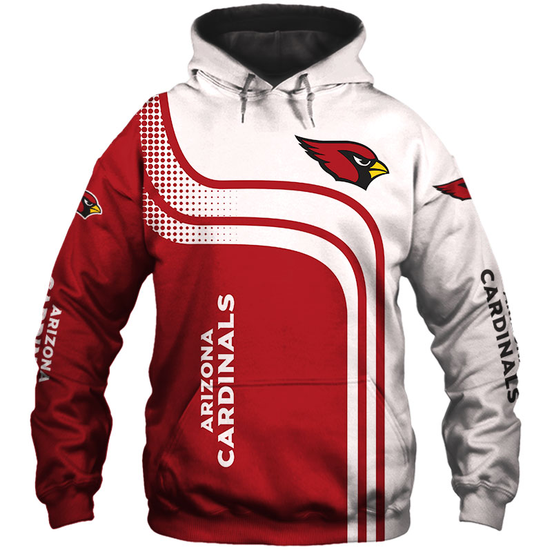 Arizona Cardinals Hoodie 3D one way Sweatshirt