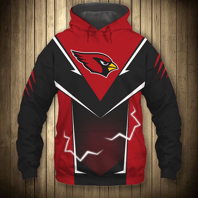Arizona Cardinals Hoodie lightning graphic gift for men