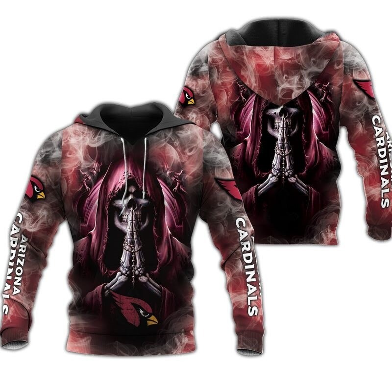 Arizona Cardinals Hoodies death smoke graphic gift for men