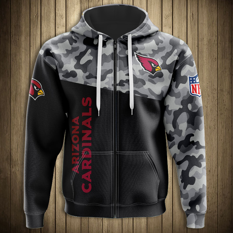 Arizona Cardinals Military Hoodies 3D Sweatshirt Long Sleeve New Season