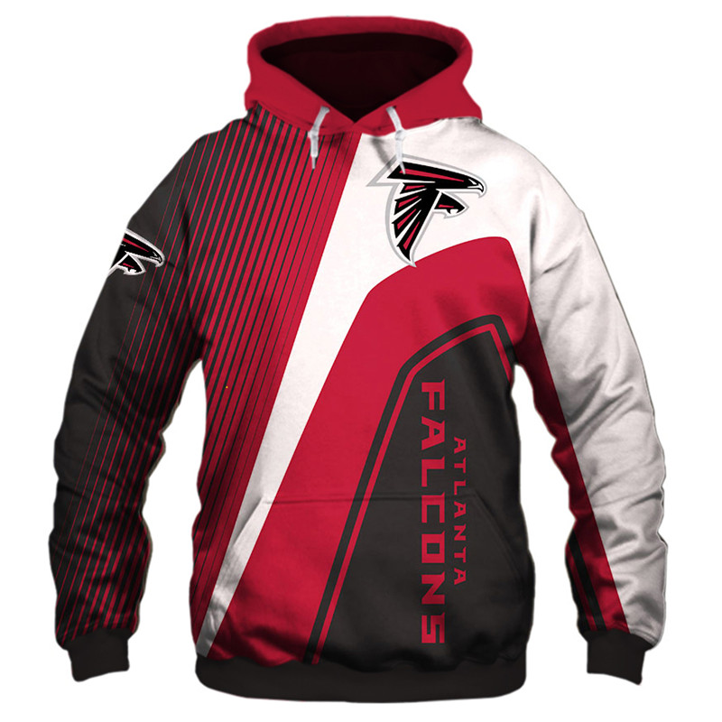 Atlanta Falcons 3D Hoodie Zipper for men