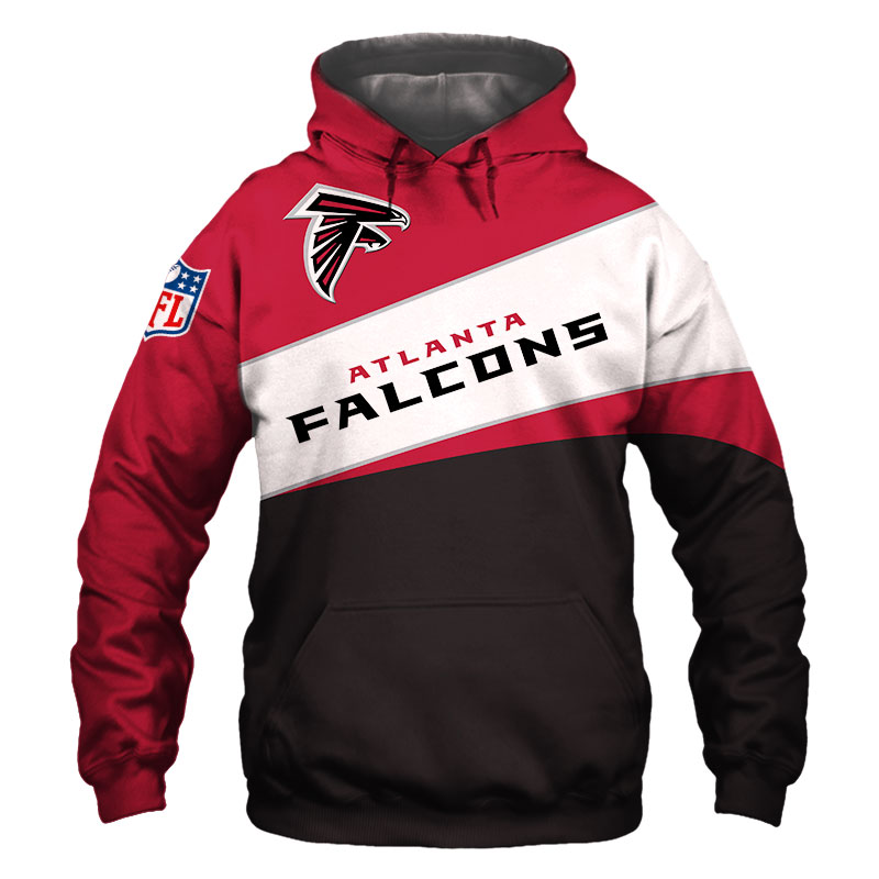 Atlanta Falcons Zip Hoodie 3D Long Sleeve Pullover new season