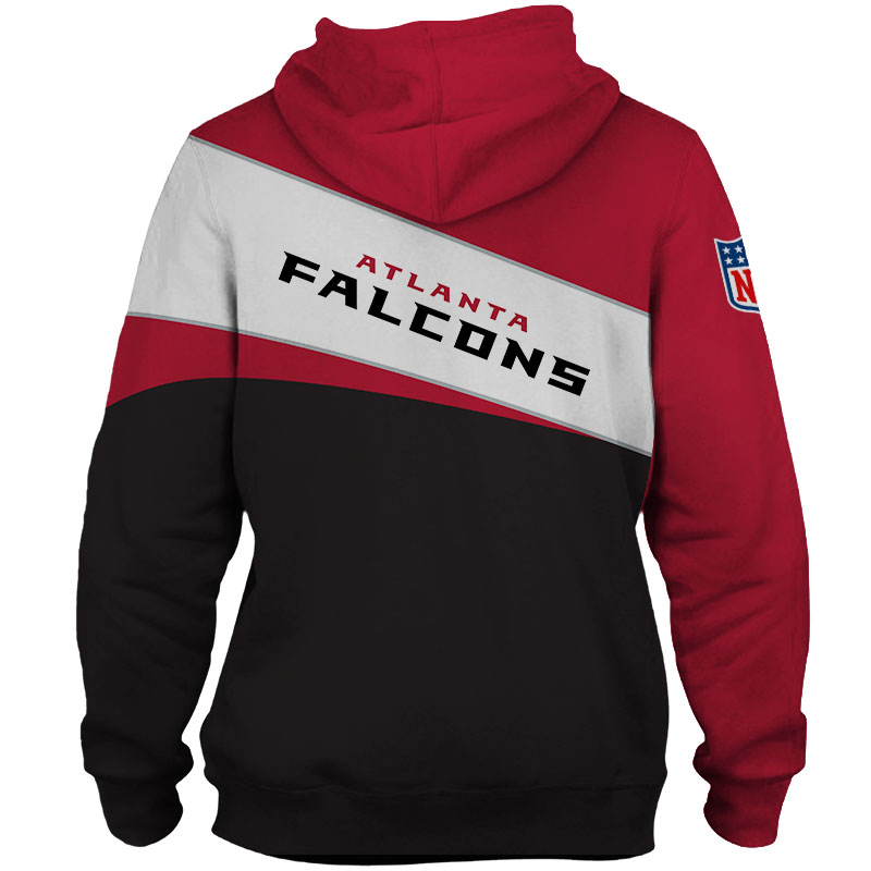 Atlanta Falcons Zip Hoodie 3D Long Sleeve Pullover new season