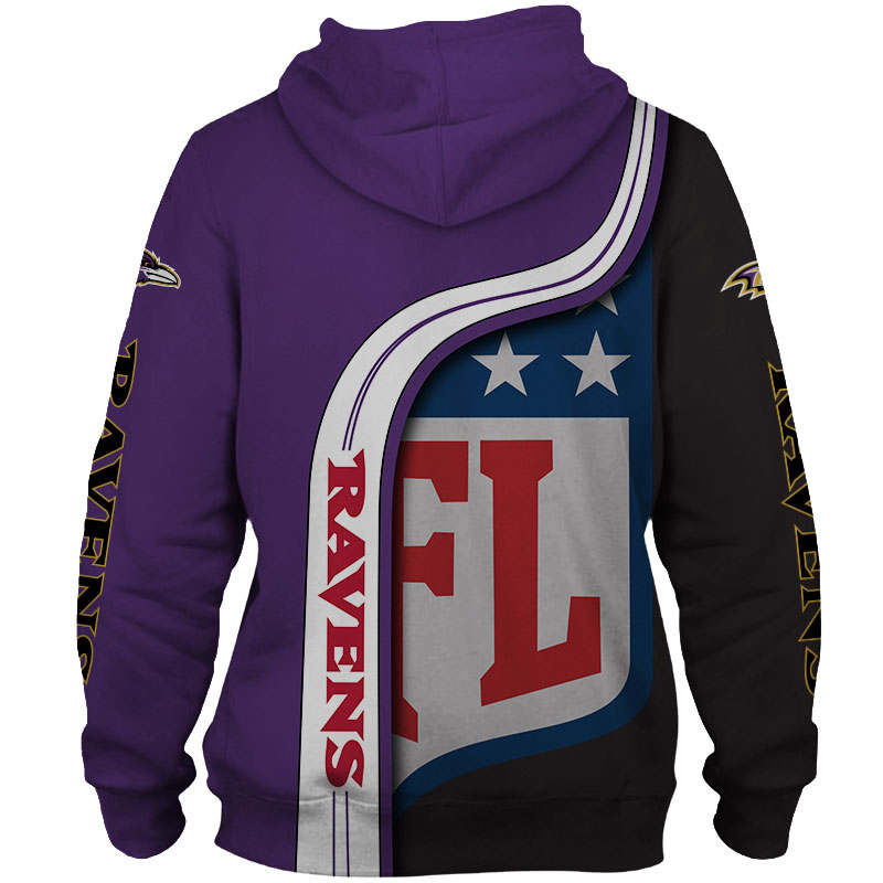 Baltimore Ravens 3D Hoodie Pullover Sweatshirt NFL for fans