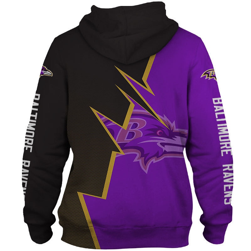 Baltimore Ravens Hoodie Zigzag graphic Sweatshirt gift for fans