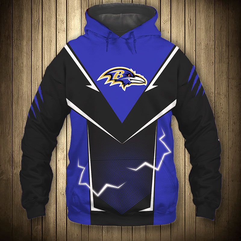 Baltimore Ravens Hoodie lightning graphic gift for men