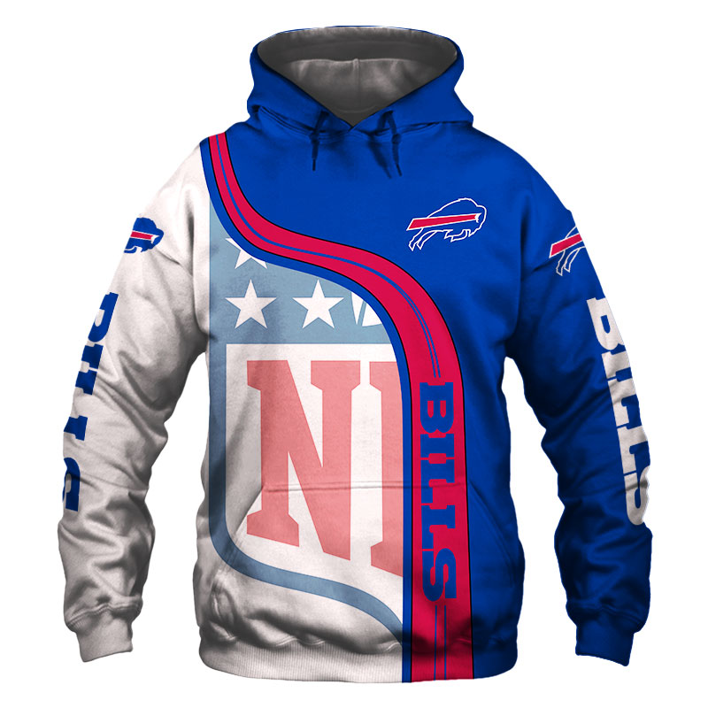 Buffalo Bills 3D Hoodie Pullover Sweatshirt NFL for fans