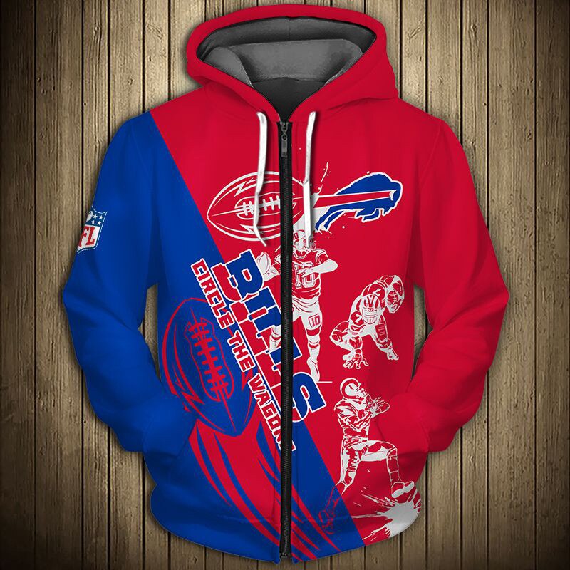 Buffalo Bills Hoodie 3D Cartoon player cute Sweatshirt