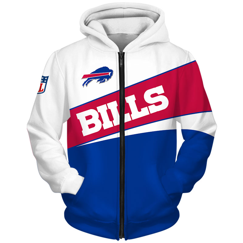Buffalo Bills Hoodie 3D Long Sleeve Pullover new season