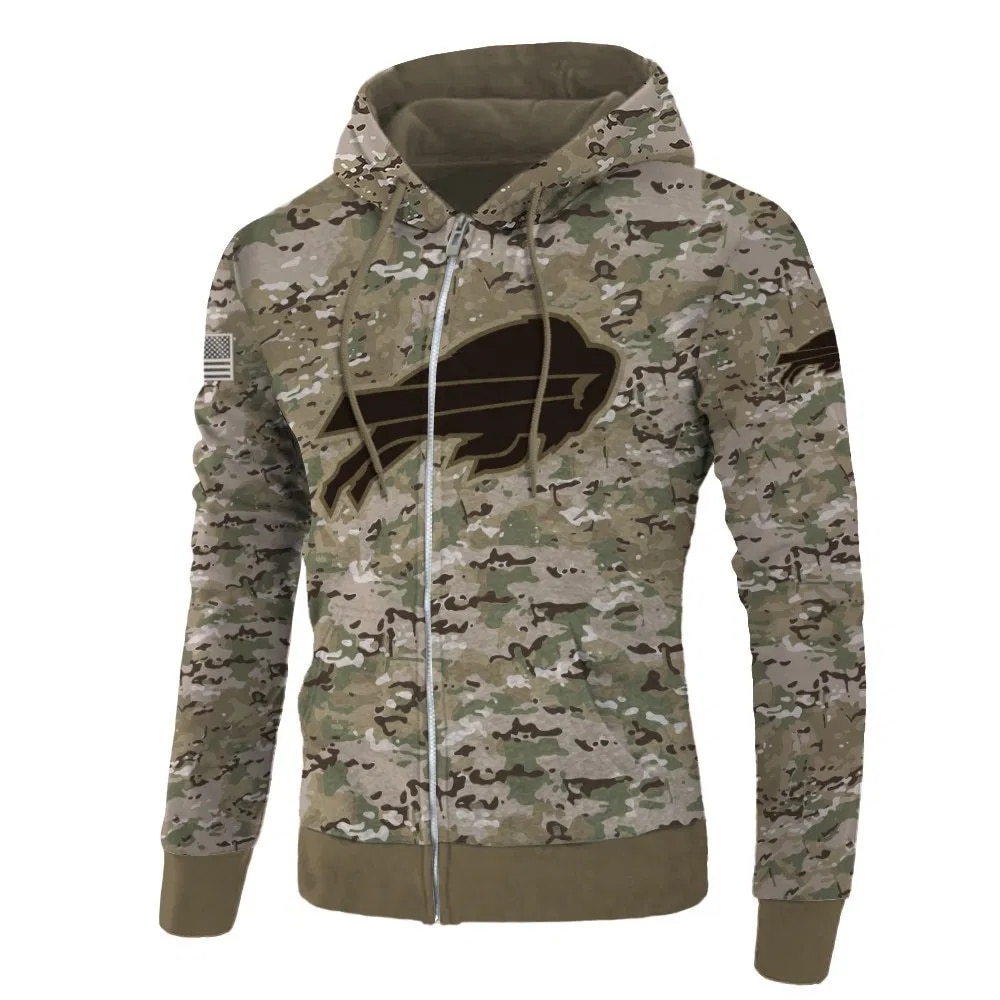 Buffalo Bills Hoodie Army graphic Sweatshirt Pullover gift for fans