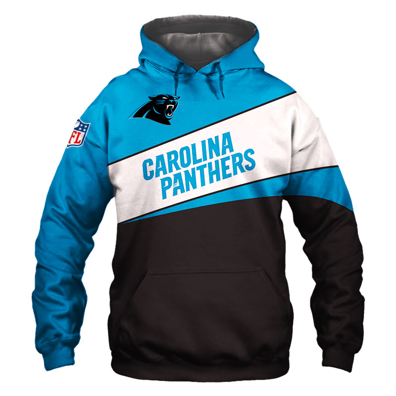 Carolina Panthers Zip Hoodie 3D Long Sleeve Pullover new season