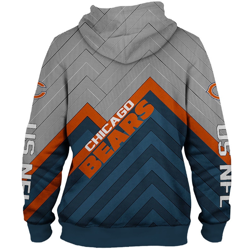 Chicago Bears Hoodie 3D cheap Long Sweatshirt Pullover size S-5XL