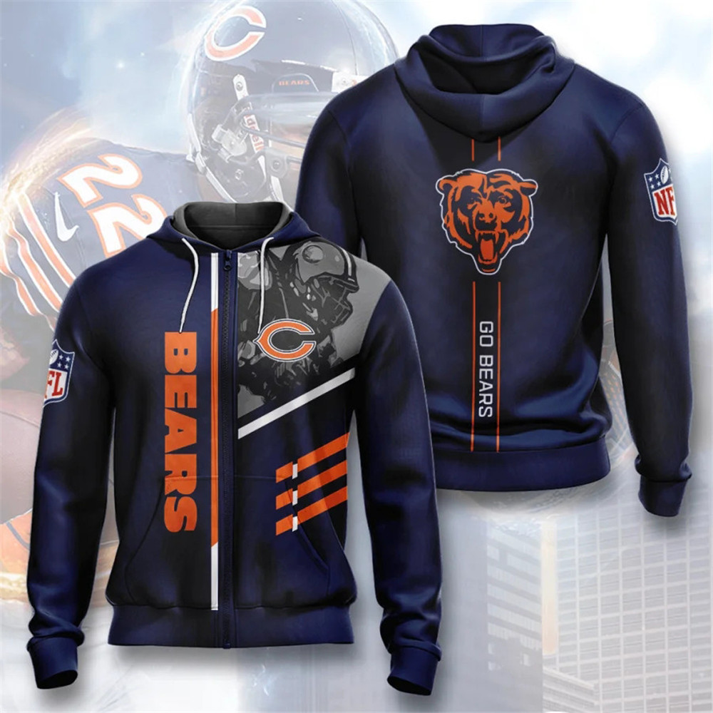 Chicago Bears Hoodies 3 lines graphic gift for fans