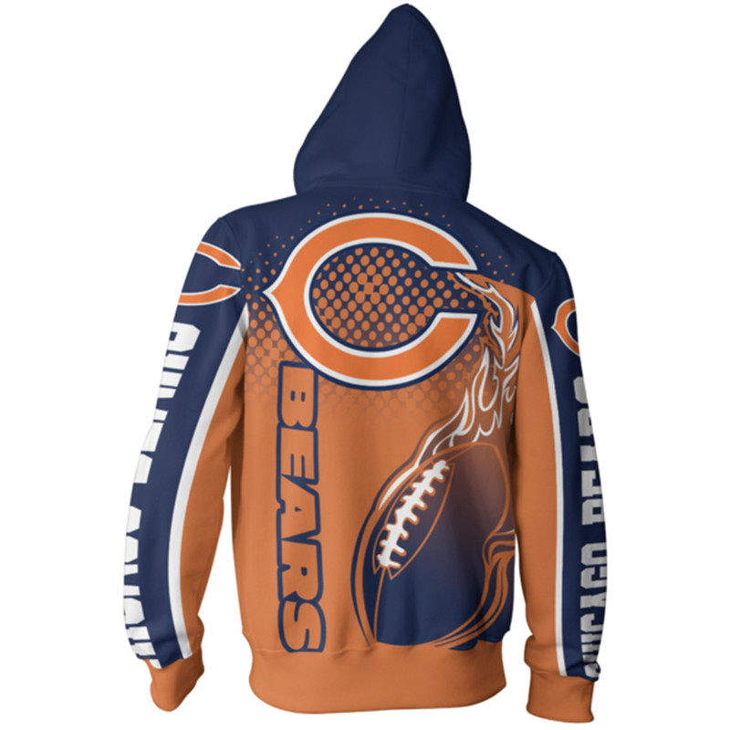 Chicago Bears Hoodies Cute Flame Balls graphic gift for men