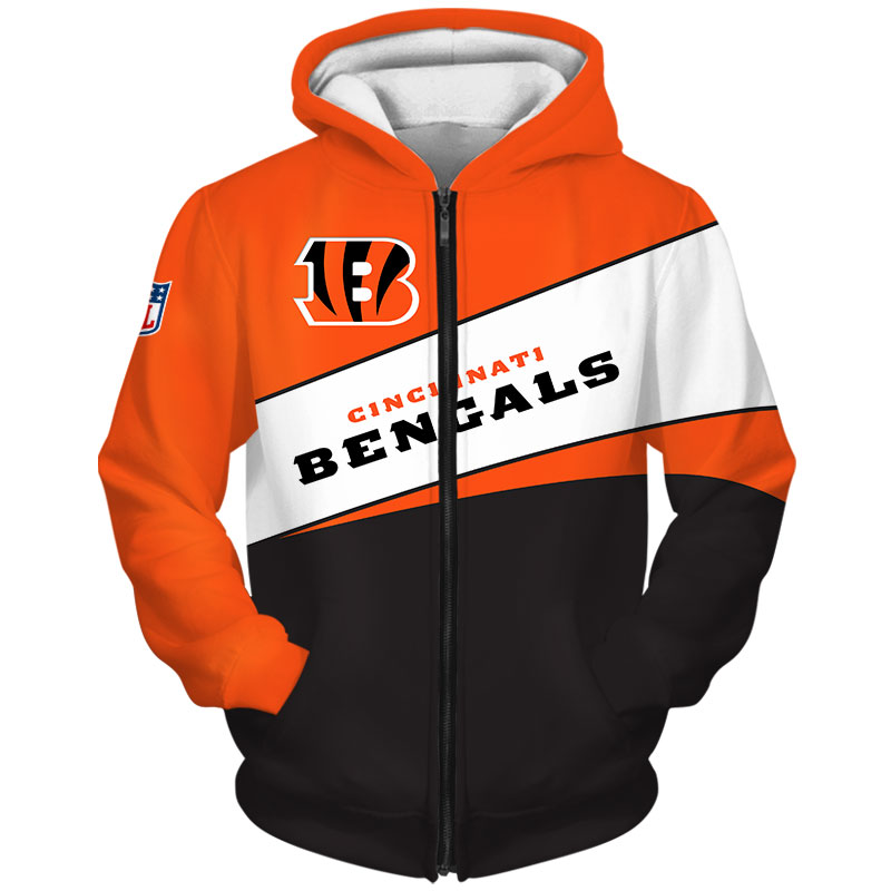 Cincinnati Bengals Hoodie 3D Long Sleeve Pullover new season