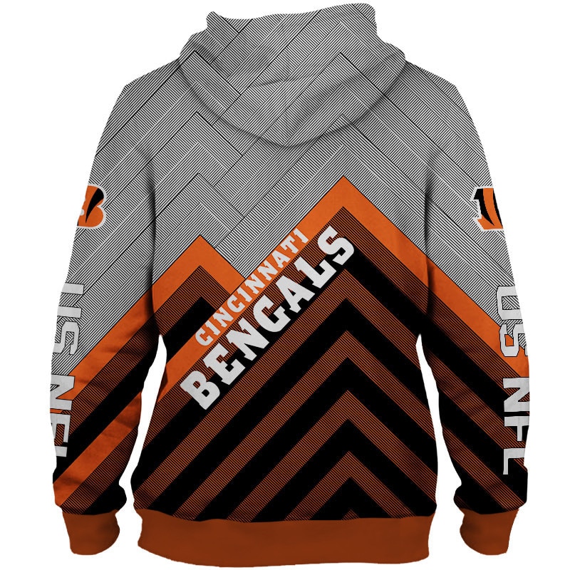 Cincinnati Bengals Hoodie 3D cheap Long Sweatshirt Pullover size S-5XL