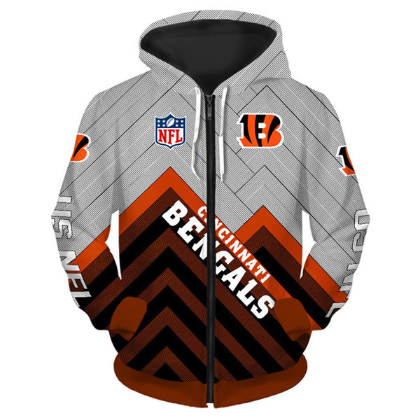 Cincinnati Bengals Hoodie 3D cheap Long Sweatshirt Pullover size S-5XL