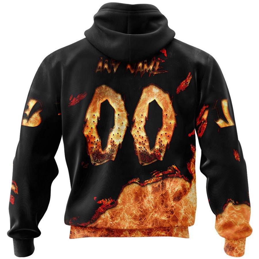 Cincinnati Bengals Hoodie 3D devil eyes gift for fans