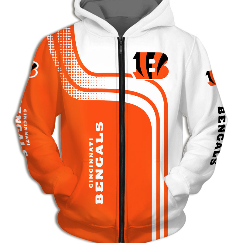 Cincinnati Bengals Hoodie 3D one way Sweatshirt