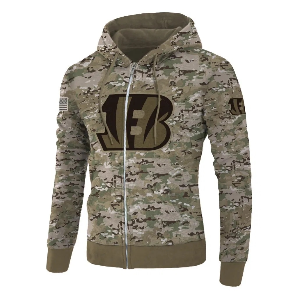 Cincinnati Bengals Hoodie Army graphic Sweatshirt Pullover gift for fans