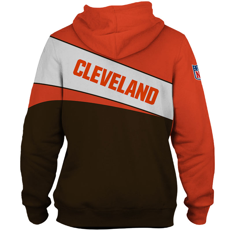Cleveland Browns Hoodie 3D Long Sleeve Pullover new season