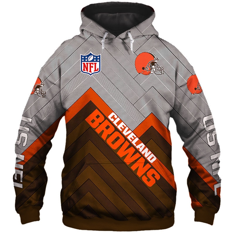 Cleveland Browns Hoodie 3D cheap Long Sweatshirt Pullover size S-5XL