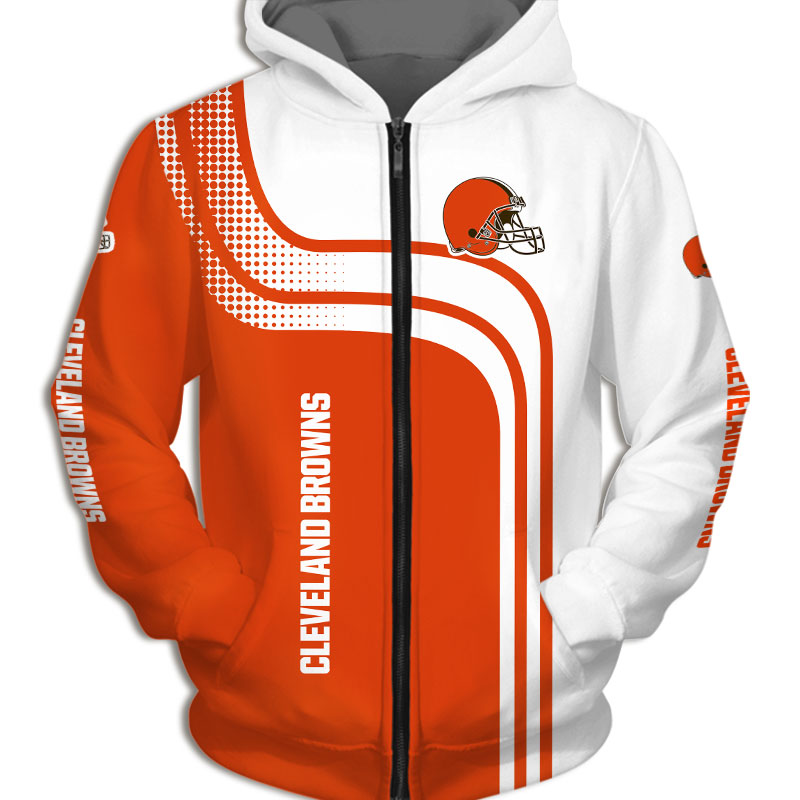 Cleveland Browns Hoodie 3D one way Sweatshirt