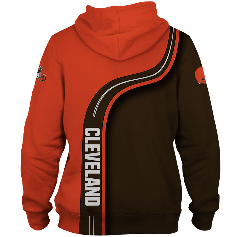 Cleveland Browns Zip Hoodie 3D cute Sweatshirt Pullover gift for fans